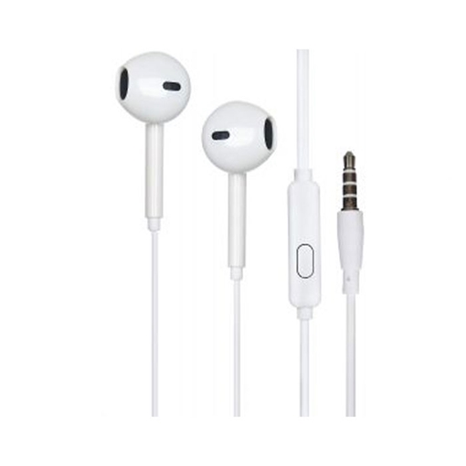 Wired Earphones PZX 1551 Headset Ενσύρματα Ακουστικά - Χρώμα: Λευκό