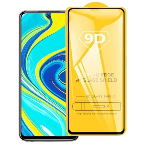 Picture of  Full Glue Tempered Glass 9D fr Xiaomi Mi note 9 - Color: Black