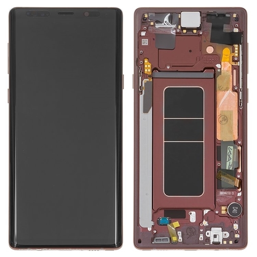 Picture of Original LCD Complete with Frame for Samsung Galaxy Note 9 N960F GH97-22270D - Color: Brown Gold