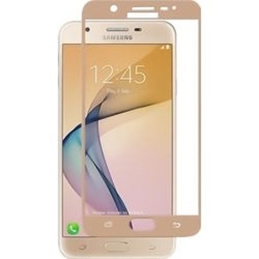Προστασία Οθόνης Tempered Glass 9H/5D Full Glue Full Cover 0.1mm για Samsung Galaxy J510F J5 2016 - Χρώμα: Χρυσό