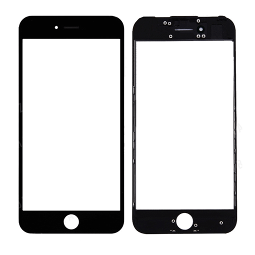 Picture of Lens Glass With OCA and Frame for iPhone 7 - Color: Black