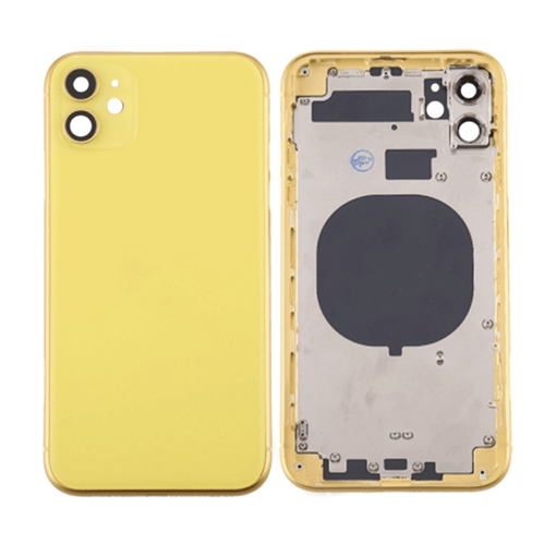 Πίσω Καπάκι με  Πλαίσιο (housing) για iPhone 11 - Χρώμα: Κίτρινο