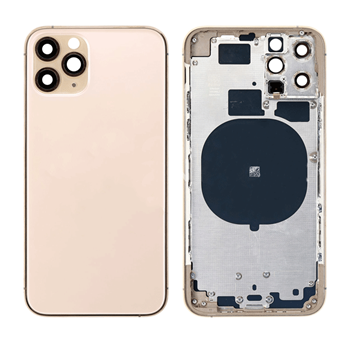 Picture of Back Cover With Frame(Housing) for Apple iPhone 11 Pro Max - Color: Gold