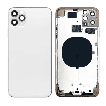 Picture of Back Cover With Frame (Housing) for Apple iPhone 11 Pro Max - Color: White 