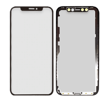 Picture of Lens Glass With OCA and Frame for iPhone XS MAX -Color: Black