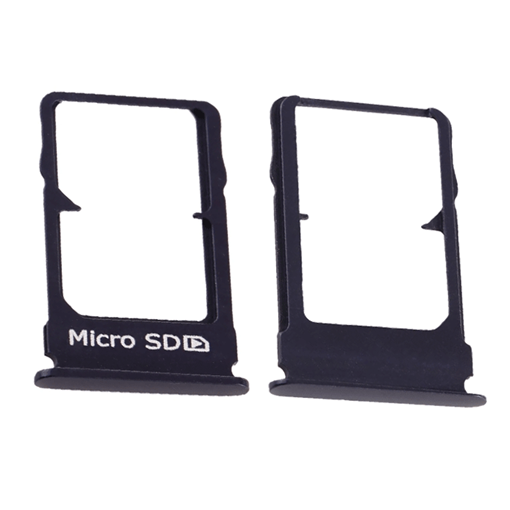 Picture of Single Sim and SD Tray for Nokia 9 - Color: Black