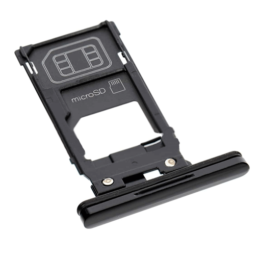 Υποδοχή κάρτας Single SIM Tray για Sony XZ3 - Χρώμα: Μαύρο