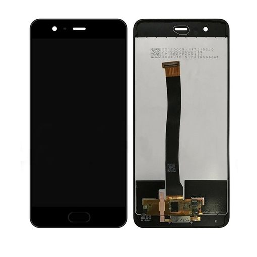 OEM Οθόνη LCD με Μηχανισμό Αφής με Πλαίσιο και Καλωδιοταινία Κεντρικού Κουμπιού για Huawei P10 Plus - Χρώμα: Μαύρο
