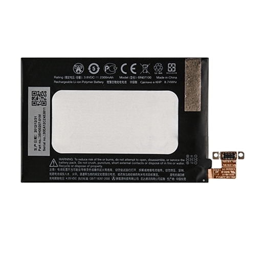 Picture of Battery Compatible With HTC One M7, 802T, 802W, 802D 2300mAh Li-Pol