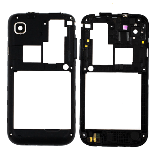 Μεσαίο Πλαίσιο με Τζαμάκι Κάμερας Middle Frame για Samsung Galaxy S i9000 - Χρώμα: Μαύρο