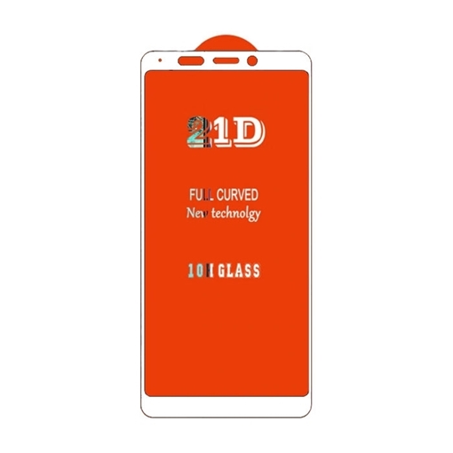 Προστασία Οθόνης 21D Full Face Tempered Glass για Xiaomi Redmi 5 Plus - Χρώμα: Λευκό