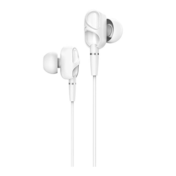 Εικόνα της Earldom ET-E25 Ακουστικά /  Double Dynamics Earphones  - Χρώμα: Λευκό