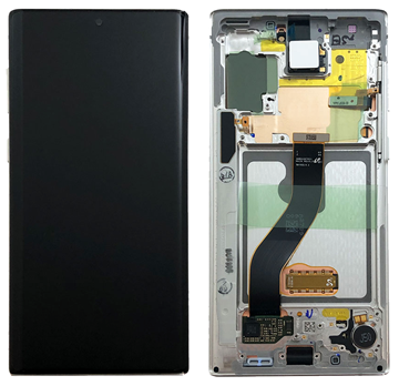 Εικόνα της Γνήσια Οθόνη LCD με Μηχανισμό Αφής και Πλαίσιο για Samsung Galaxy Note 10 N970F GH82-20818B - Χρώμα: Λευκό