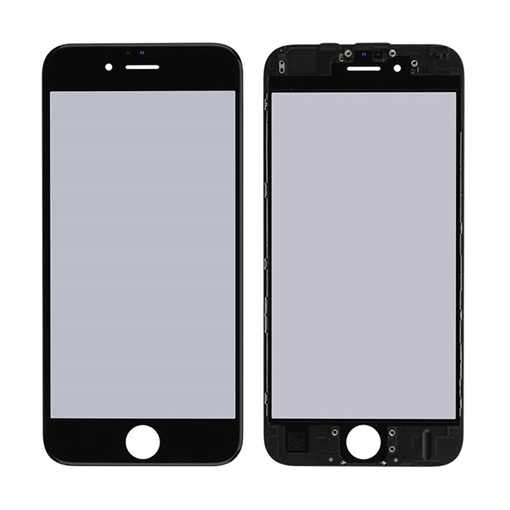 Picture of Lens Glass With OCA and Frame for iPhone 6s - Colour: Black