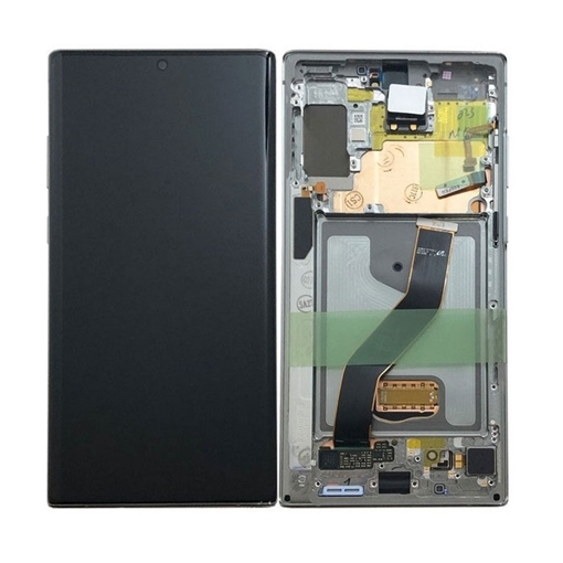 Picture of Original LCD Complete With Frame for Samsung Galaxy Note 10 Plus N975F GH82-20838C - Color: Silver