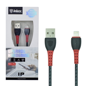 Picture of inkax- CK-75  Lightning USB 2.1Α Charging Cable 1m - Color: Red