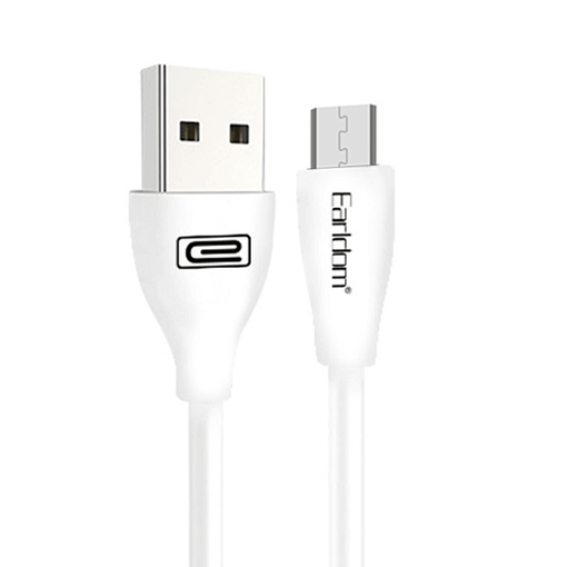 Earldom EC-087M  Καλώδιο Γρήγορης Φόρτισης Micro USB 2.4Α  - Χρώμα: Λευκό