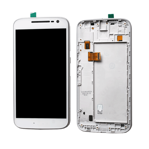 Οθόνη LCD με Μηχανισμό Αφής και Πλαίσιο για Motorola Moto G4 XT1622  - Χρώμα: Λευκό