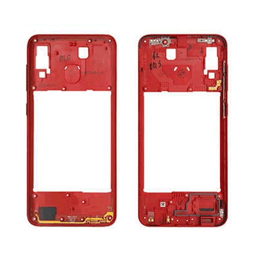 Μεσαίο Πλαίσιο Middle Frame για Samsung Galaxy A20 2019 A205F - Χρώμα: Κόκκινο