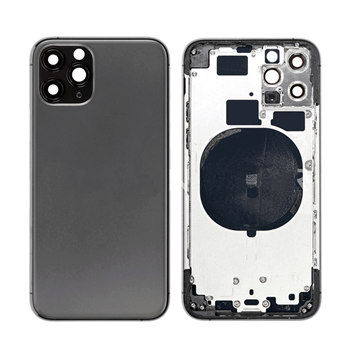 Picture of Back Cover with Frame (HOUSING) for iPhone 11 Pro - Color: Black