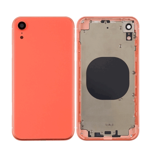 Πίσω Καπάκι με Πλαίσιο (HOUSING) για iPhone XR - Χρώμα: Πορτοκαλί