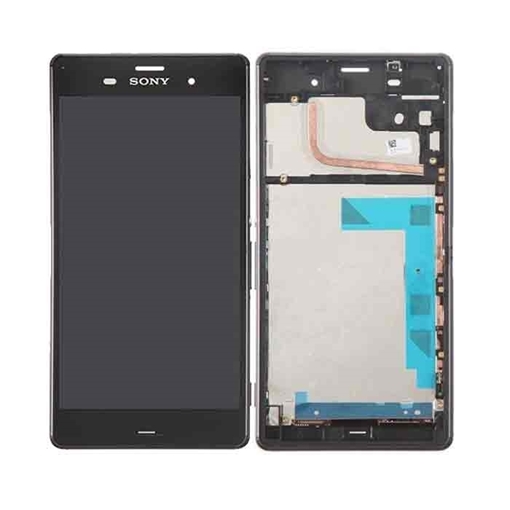 Picture of Original LCD Touch Screen with Frame for Sony Xperia Z3 - Color: Black