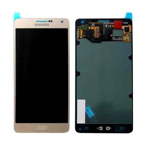 Γνήσια Οθόνη LCD με Μηχανισμό Αφής για Samsung Galaxy A7 A700F - Χρώμα: Xρυσό
