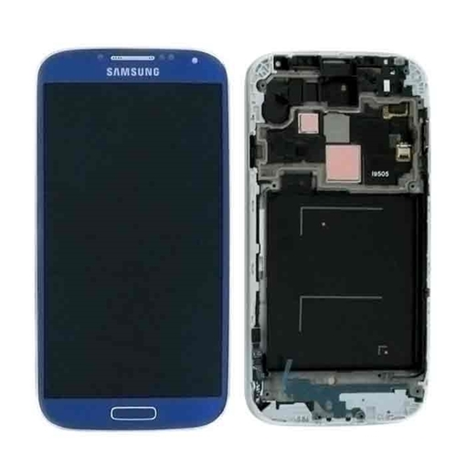 Γνήσια Οθόνη LCD με Μηχανισμό Αφής και Πλαίσιο για Samsung Galaxy S4 i9505 - Χρώμα: Μπλέ