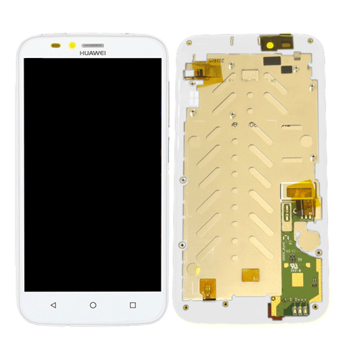 Picture of Original LCD Complete with Frame for Huawei Ascend Y625  -Color: White