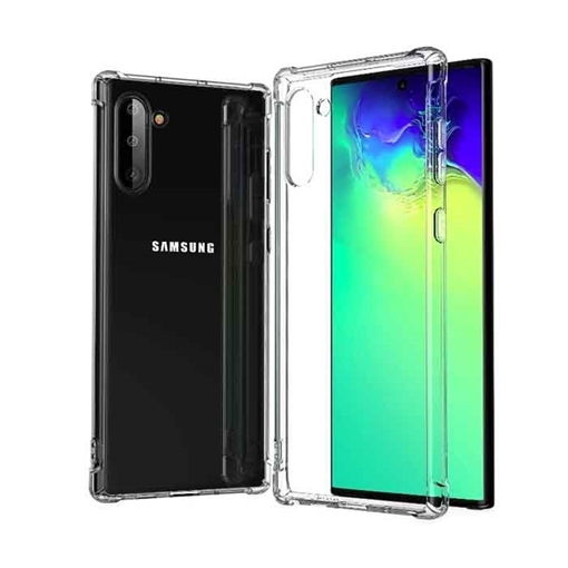 Picture of Back Cover Silicone Case Anti Shock 1.5mm for Samsung N970F Galaxy Note 10 - Color: Clear