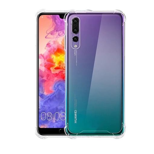 Picture of Back Cover Silicone Case Anti Shock 0.5mm for Huawei P20 Pro - Color: Clear