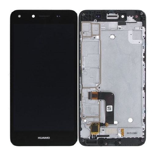 Γνήσια Οθόνη LCD με Μηχανισμό Αφής και Πλαίσιο  για Huawei Y5 II (Service Pack) 97070NVH - Χρώμα: Μαύρο