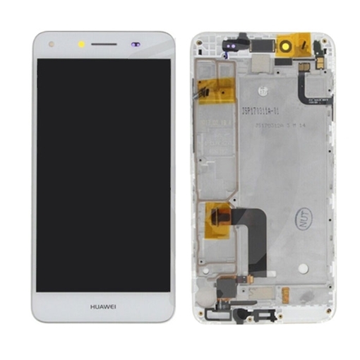 Γνήσια Οθόνη LCD με Μηχανισμό Αφής και Πλαίσιο  για Huawei Y5 II (Service Pack) 97070NVT - Χρώμα: Λευκό