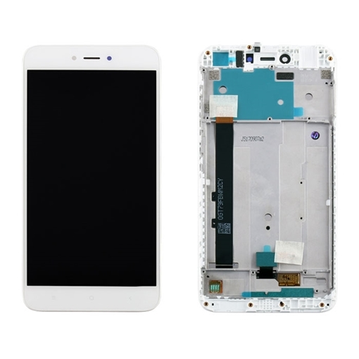 Picture of Display Unit with Frame for Xiaomi Redmi Note 5A (Service Pack) - Color: White