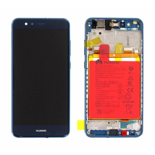 Γνήσια Οθόνη LCD με Μηχανισμό Αφής και Πλαίσιο με Μπαταρία για Huawei P10 Lite (Service Pack) 02351FSL - Χρώμα: Μπλε