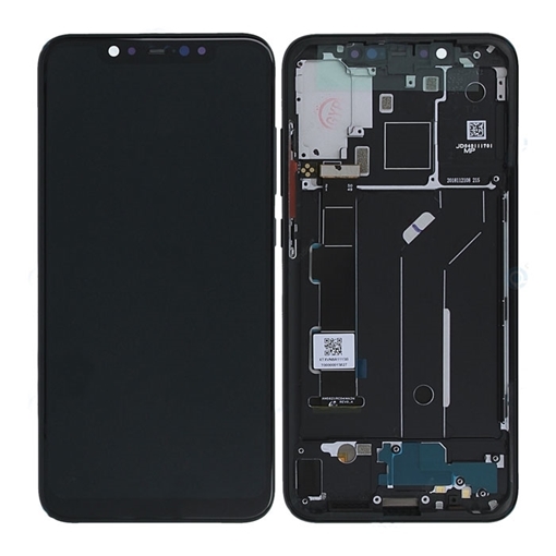 Picture of Display Unit with Frame for Xiaomi Mi 8 (Service Pack) 5606100400B6 - Color: Black