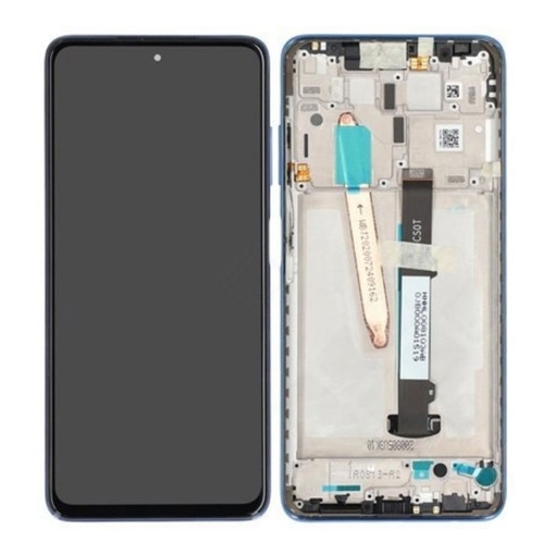 Γνήσια Οθόνη LCD με Μηχανισμό Αφής και Πλαίσιο για Xiaomi Poco X3  560002J20C00 (Service Pack) - Χρώμα: Μπλε