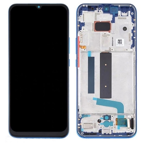 Γνήσια Οθόνη LCD με Μηχανισμό Αφής και Πλαίσιο για Xiaomi Mi 10 Lite 5G 56000300J900 (Service Pack) - Χρώμα: Μπλε