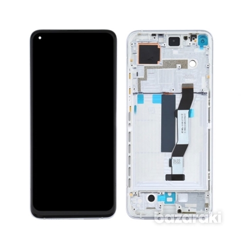 Picture of Display Unit with Frame for Xiaomi Mi 10T / 10T Pro (Service Pack) 5600040J3S00 - Color: Silver