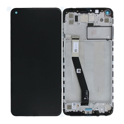 Γνήσια Οθόνη LCD με Μηχανισμό Αφής και Πλαίσιο για Xiaomi Redmi Note 9  560003J15S00 (Service Pack) - Χρώμα: Tarnish / Γκρι