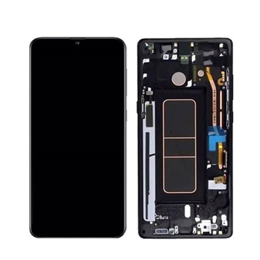 Picture of Original LCD Complete With Frame for Samsung Galaxy M31 M315F - Color: Black