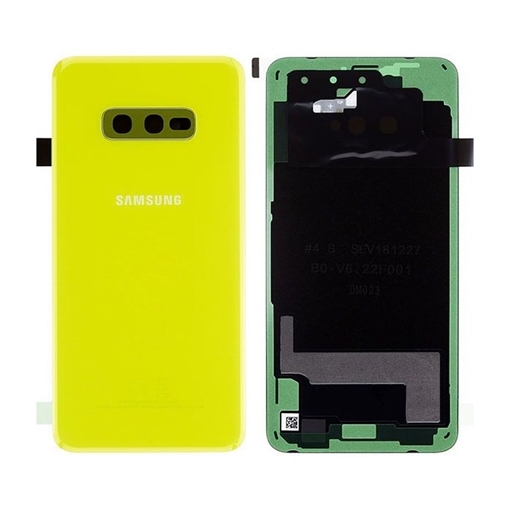 Picture of Γνήσιο Πίσω Καπάκι με Τζαμάκι Κάμερας για Samsung Galaxy S10e G970F GH82-18452G - Χρώμα: Κίτρινο