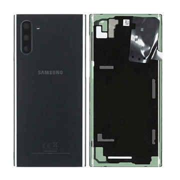 Picture of Original Back Cover With Camera Lens for Samsung Galaxy Note 10 N970F GH82-20528A - Color: Black