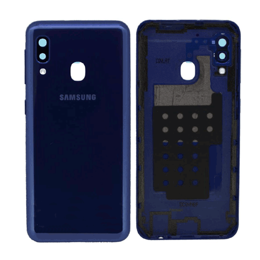 Γνήσιο Πίσω Καπάκι με Τζαμάκι Κάμερας για Samsung Galaxy A20e A202F GH82-20125C - Χρώμα: Μπλε