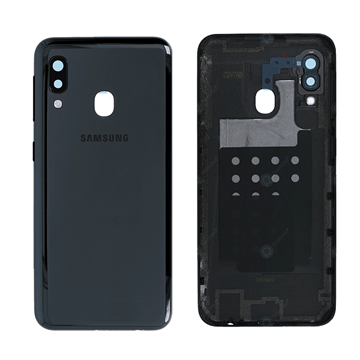 Picture of Original Back Cover With Camera Lens for Samsung Galaxy A20e A202F GH82-20125A - Color: Black