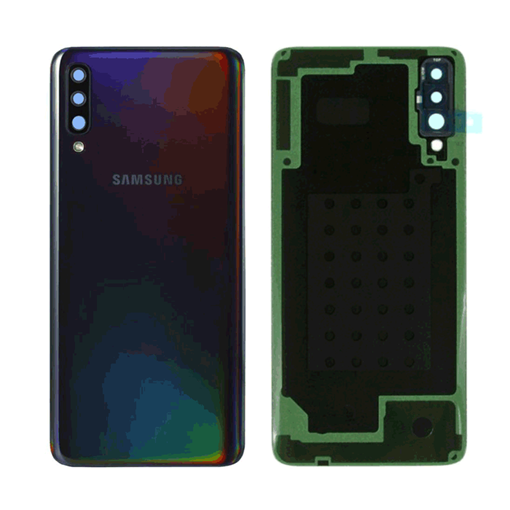 Picture of Original Back Cover with Camera Lens for Samsung Galaxy A70 A705F GH82-19467A - Color: Black