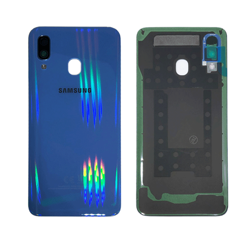 Picture of Original Back Cover with Camera Lens for Samsung Galaxy A40 A405FGH82-19406C - Color: Blue