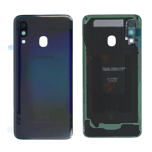 Picture of Original Back Cover for Samsung Galaxy A40 A405F GH82-19406A - Color: Black