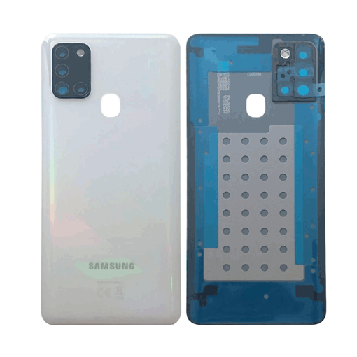 Picture of Original Back Cover with Camera Lens for Samsung Galaxy A21s A217F GH82-22780Β - Color: White