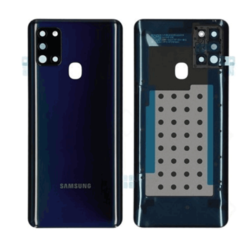 Εικόνα της Γνήσιο Πίσω Καπάκι με Τζαμάκι Κάμερας για Samsung Galaxy A21s A217F GH82-22780A - Χρώμα: Μαύρο